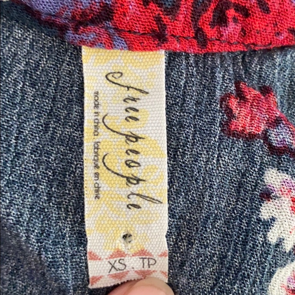 Free People Floral Jade Swing Tunic Dress - Picture 8 of 9